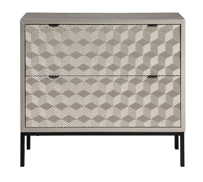 Tamara - Two Drawer Chest - Prism Gold / Black