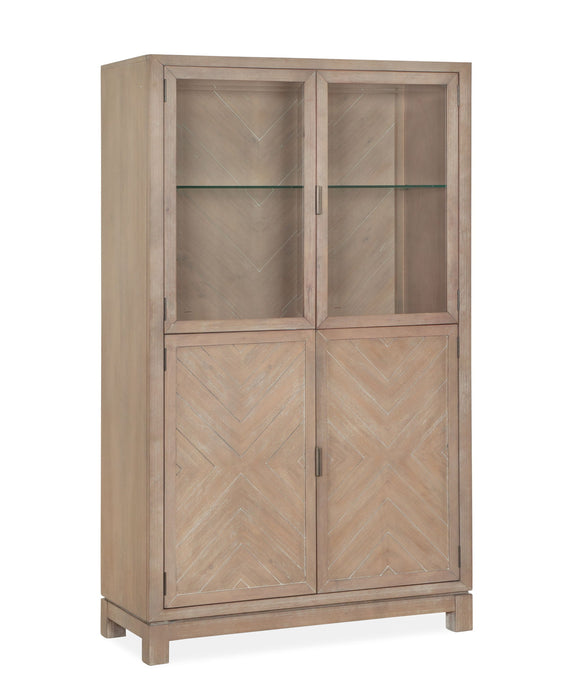 Ainsley - Display Cabinet - Cerused Khaki
