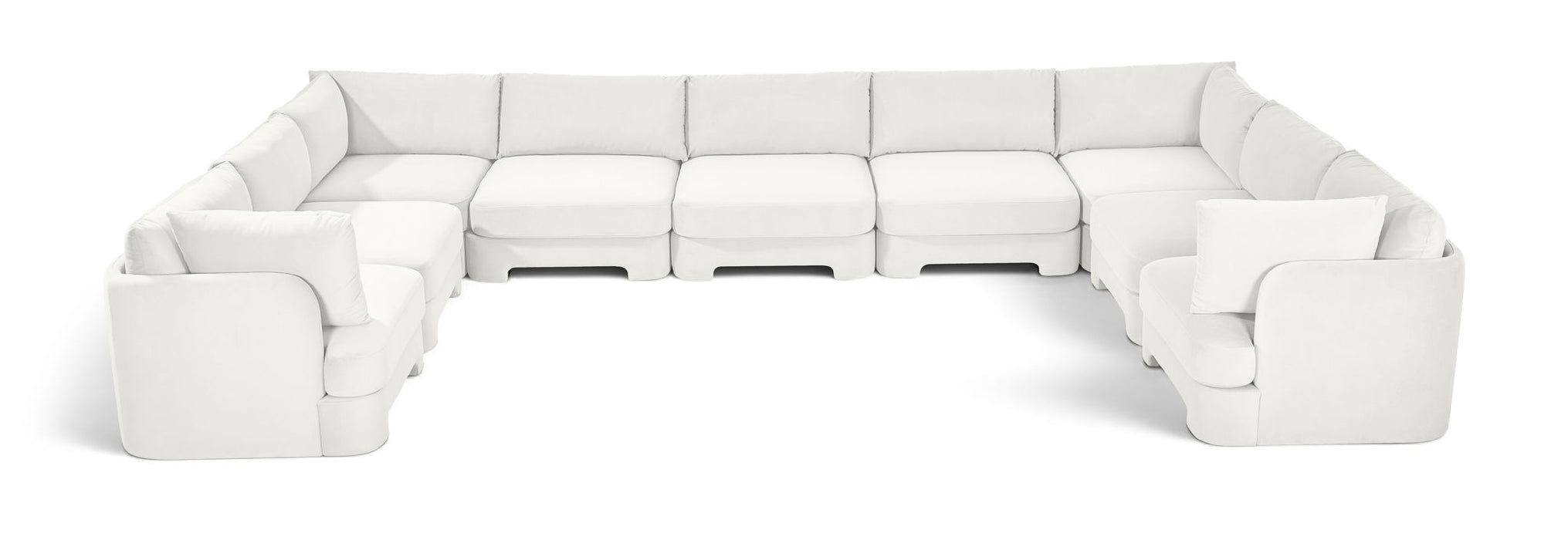 Hammond - Velvet Performance Fabric Upholstered 9 Piece Sectional