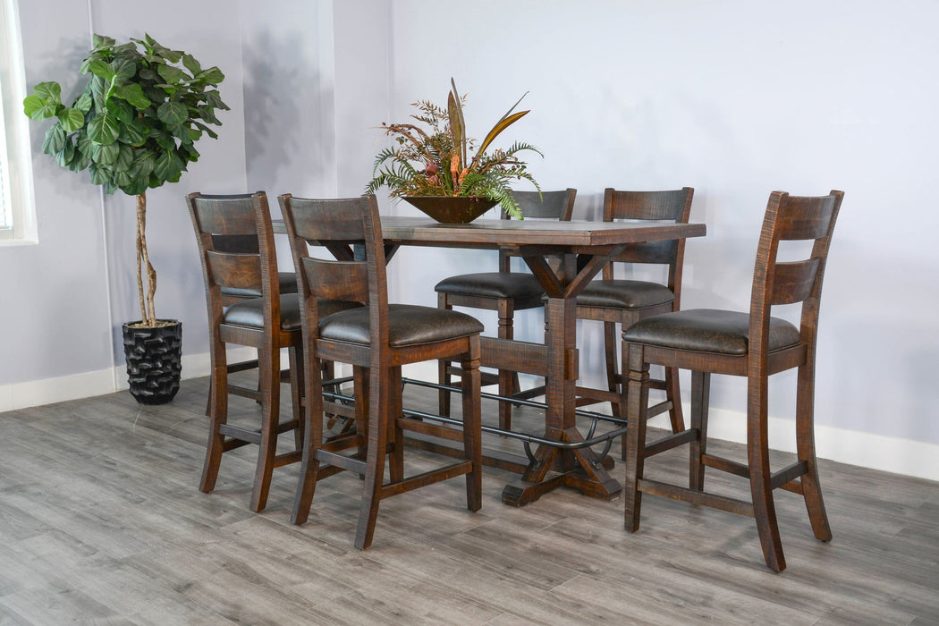 Homestead - Rectangular Barstool Pub Table Set