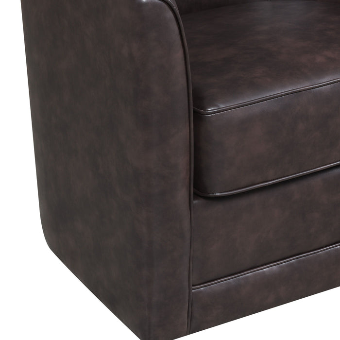 Milo - Swivel Chair - Chocolate Brown