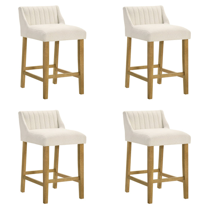 Fauna - Modern Transitional Wood Counter Height Kitchen Bar Stool
