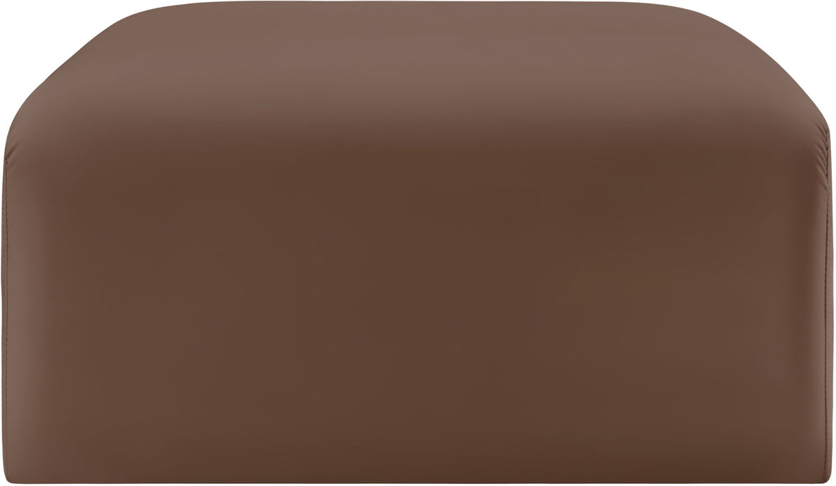 Arc - Faux Leather Ottoman