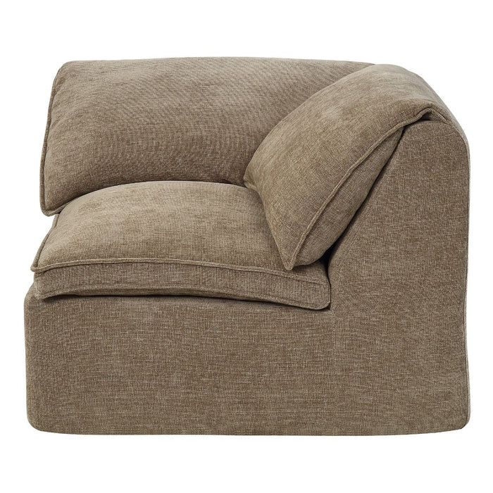 Almano - Modular Wedge - Light Brown Chenille