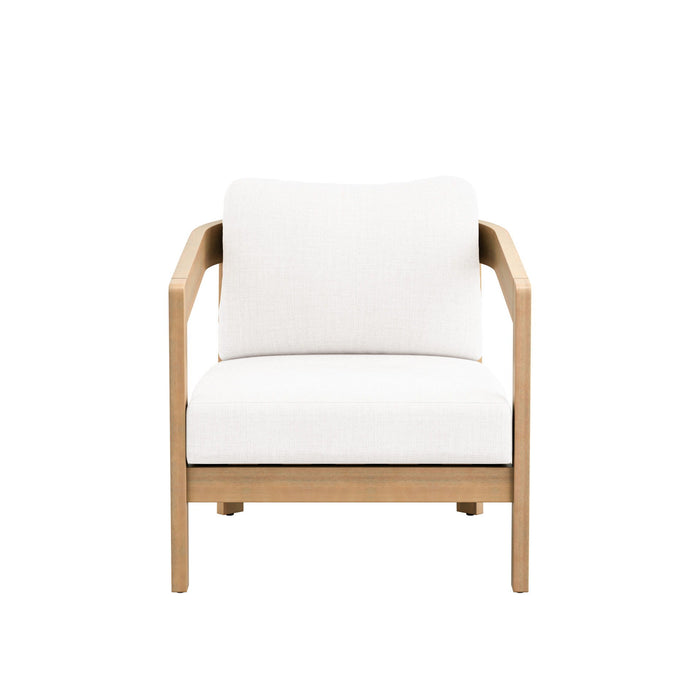 Wesley - Patio Club Chair With Cushion - White