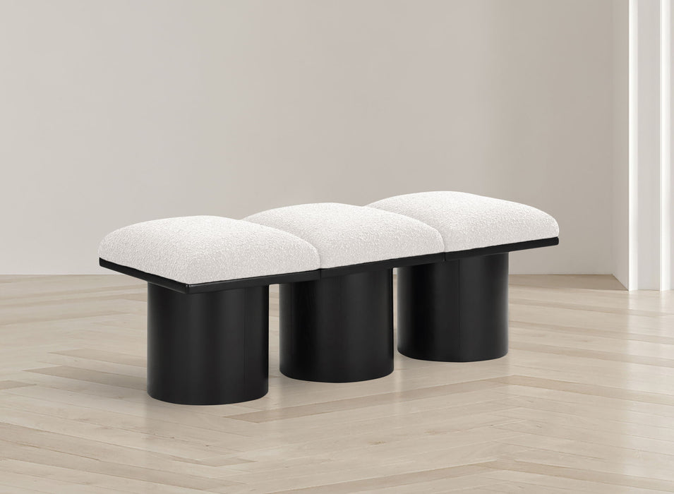 Pavilion - 3 Piece Modular Bench With Black Base
