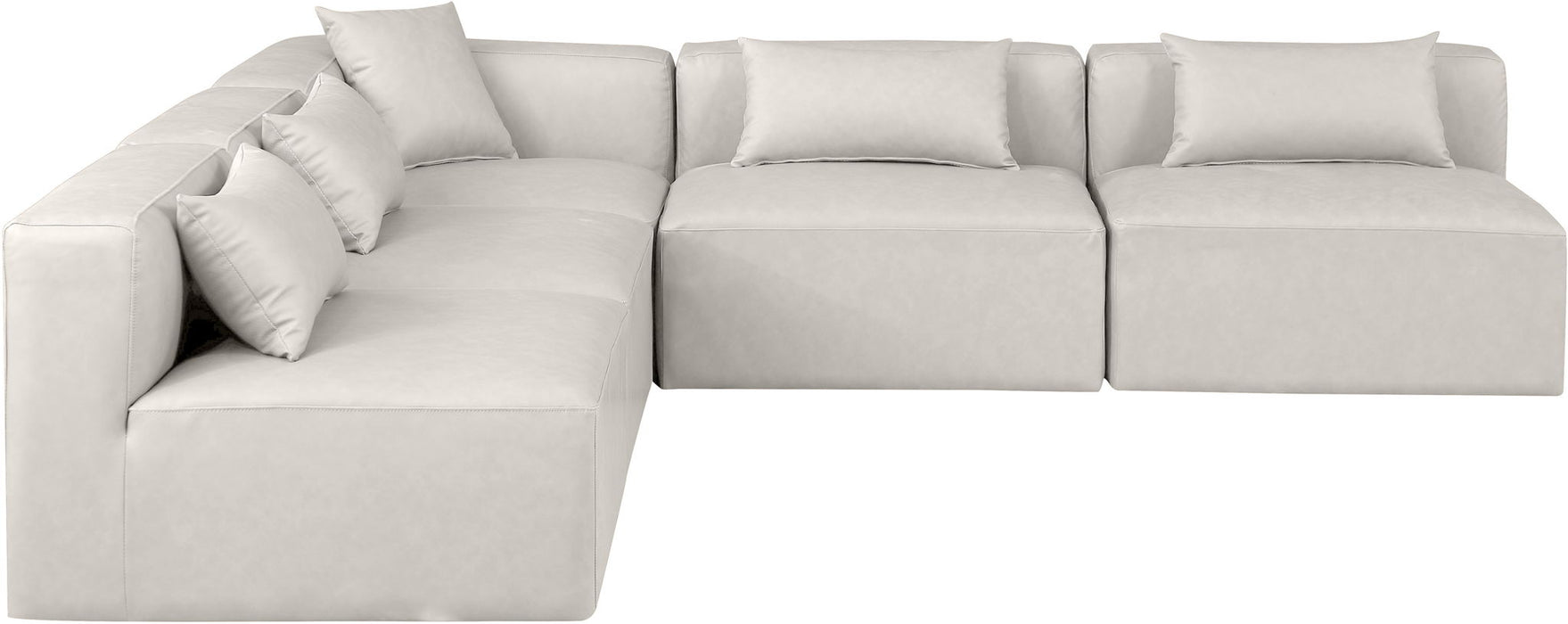 Cube - 5 Piece Modular Corner Armless Sectional