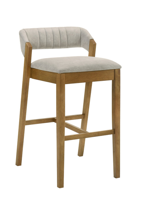 Landyn - 30" Amber Glow Bar Height Rubberwood Barstool