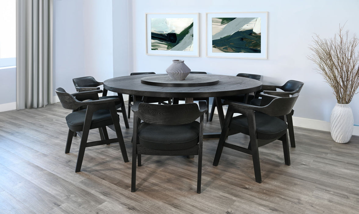 Mia - Round Wood Dining Room Set With Chairs