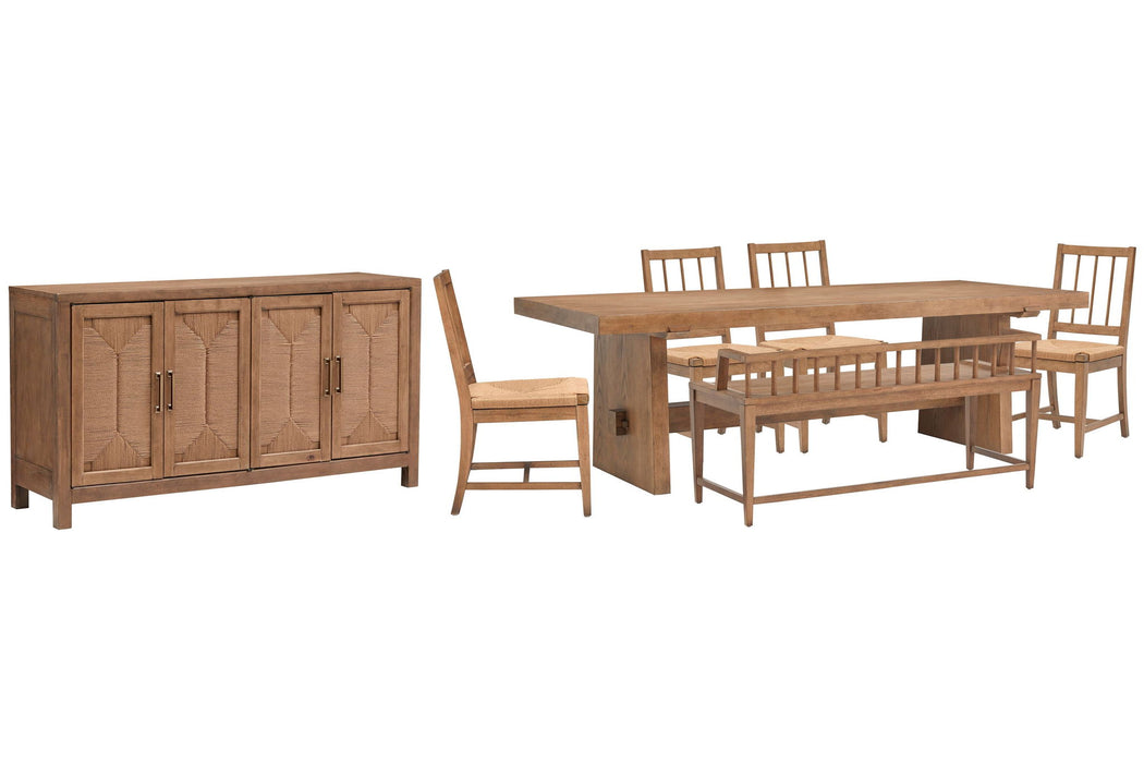 Lindon - Trestle Dining Table Set