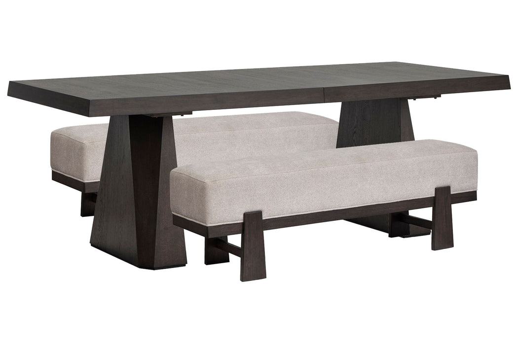 Tauren - Double Pedestal Dining Table Set
