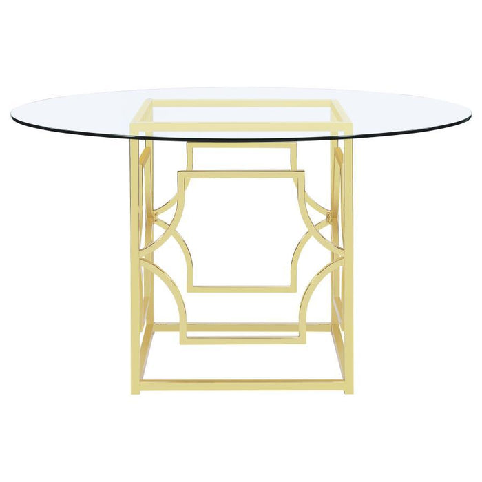 Starlight - Round Glass Top Dining Table