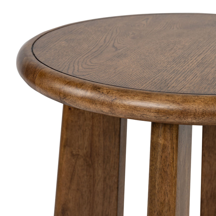 Tanner - Round End Table - Tawny Brown