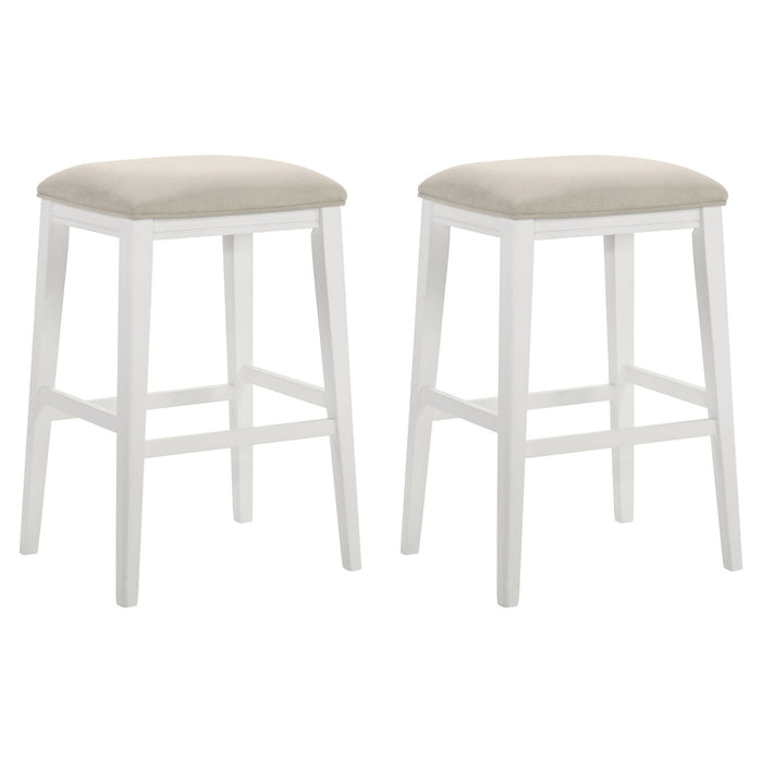 Jane - Contemporary Transitional Wood Bar Height Kitchen Bar Stool