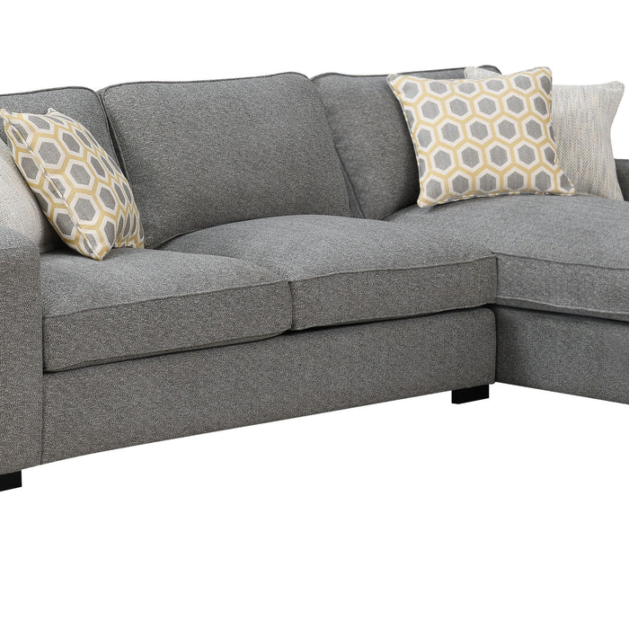 Repose - Rsf Chaise Sectional - Storm Gray