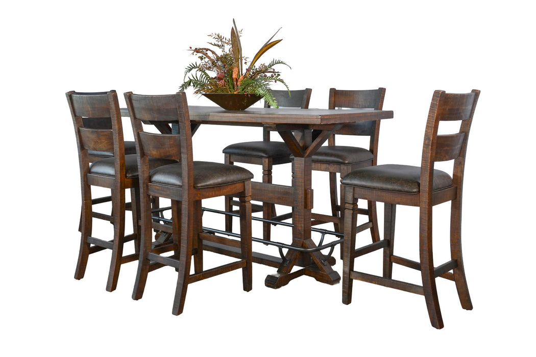 Homestead - Rectangular Barstool Pub Table Set