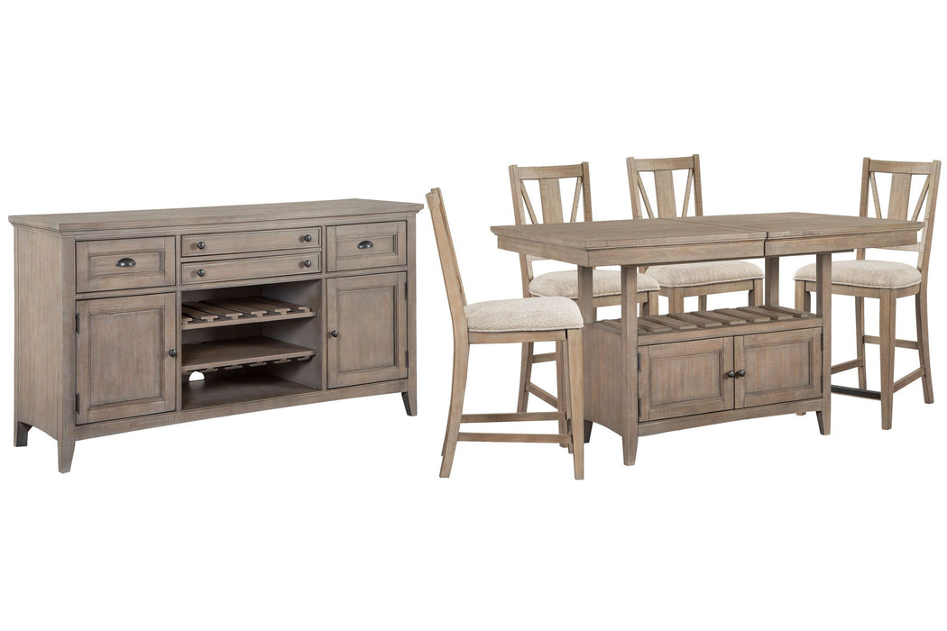Paxton Place - Extendable Counter Height Dining Table Set