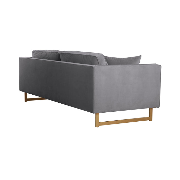 Lenox - Modern Sofa With Brass Legs