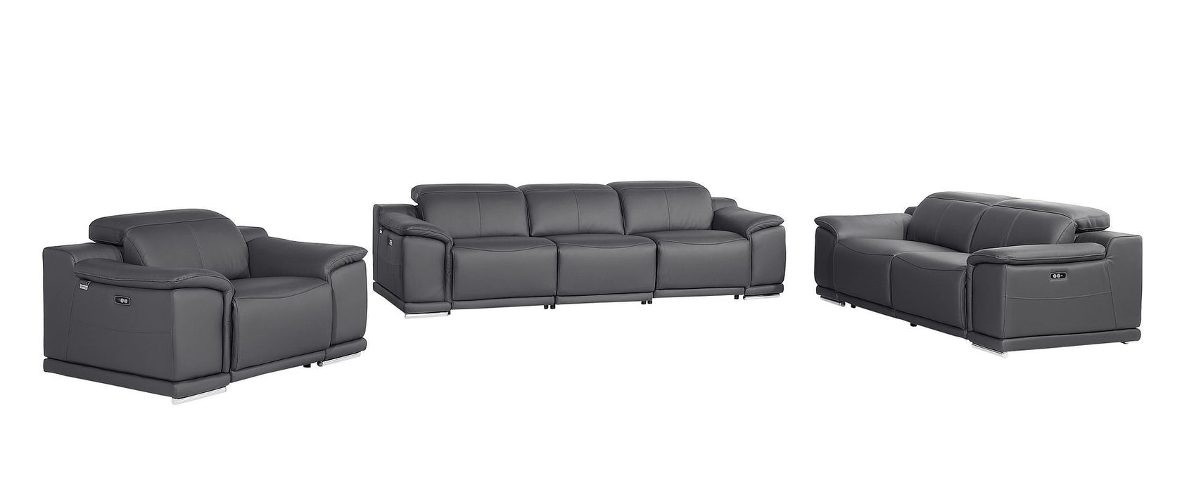 9762 - 6-Piece Modular Power Reclining Sofa, Loveseat And Chair Set With 5 Power Recliners In