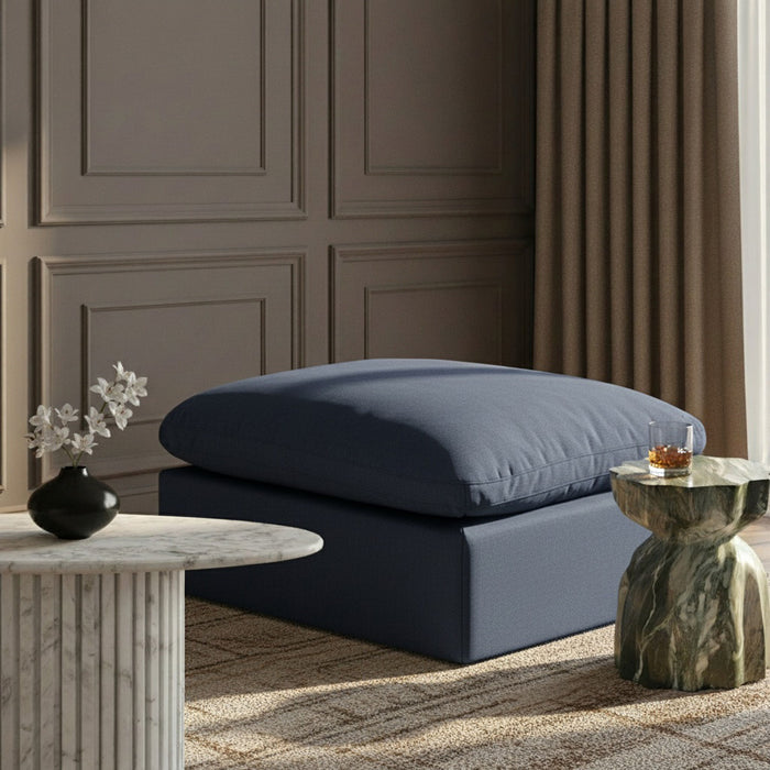 Indulge - Linen Ottoman