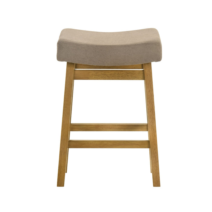 Lenon - Modern Farmhouse Wood Counter Height Kitchen Bar Stool