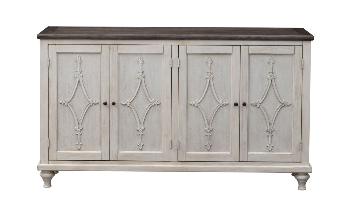 St. Claire - Four Door Credenza - Cream