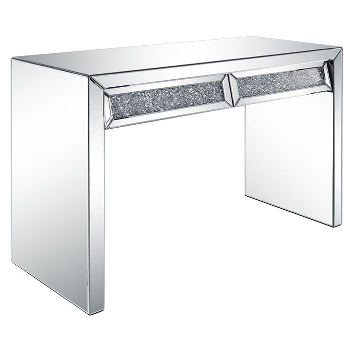 Noralie - Console Table Faux Diamonds - Mirrored
