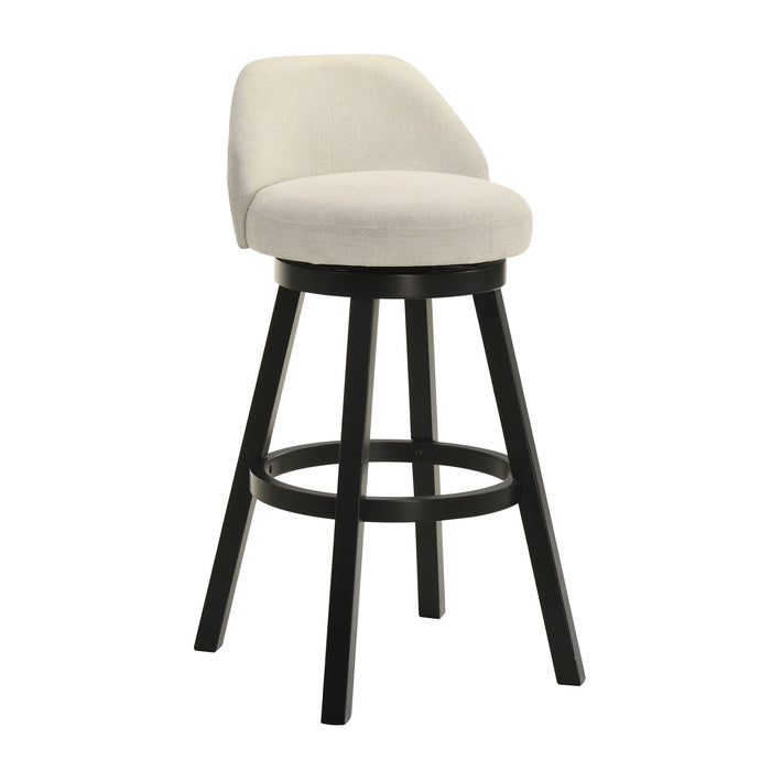 Erika - Modern Transitional Swivel Wood Bar Height Kitchen Bar Stool