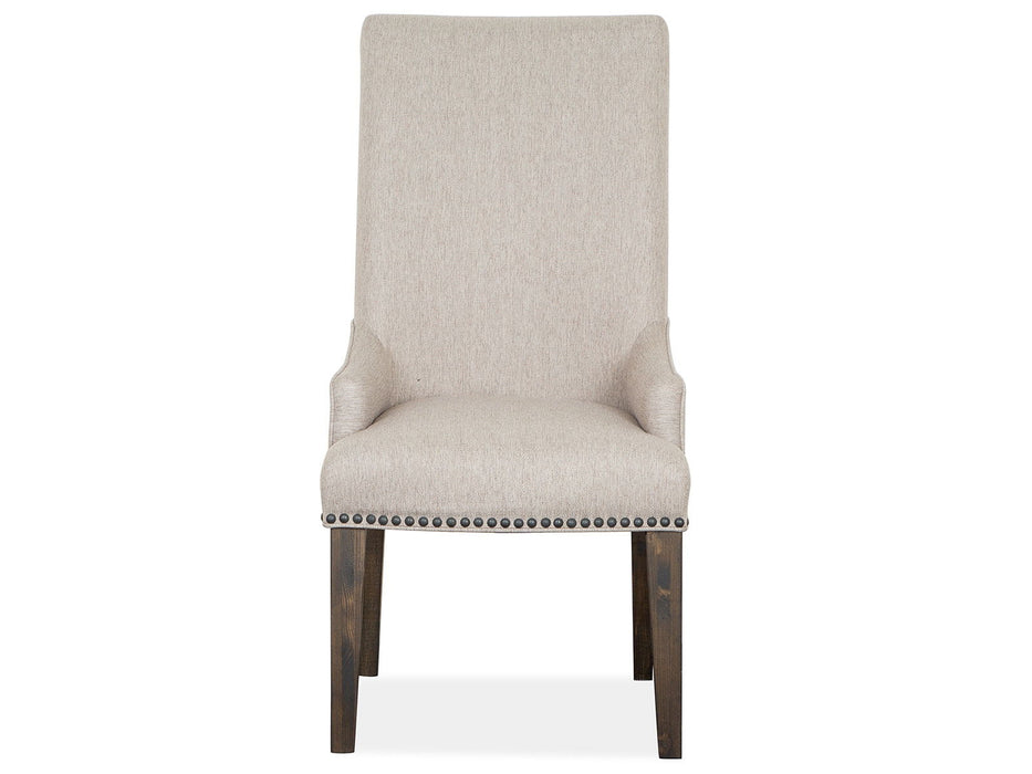 Bellamy - Upholstered Host Chair (Set of 2) - Peppercorn
