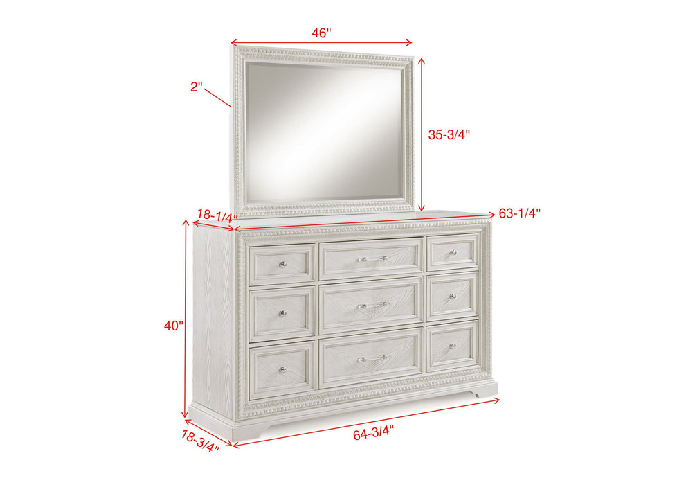 Alexandria - Bedroom Dresser - White