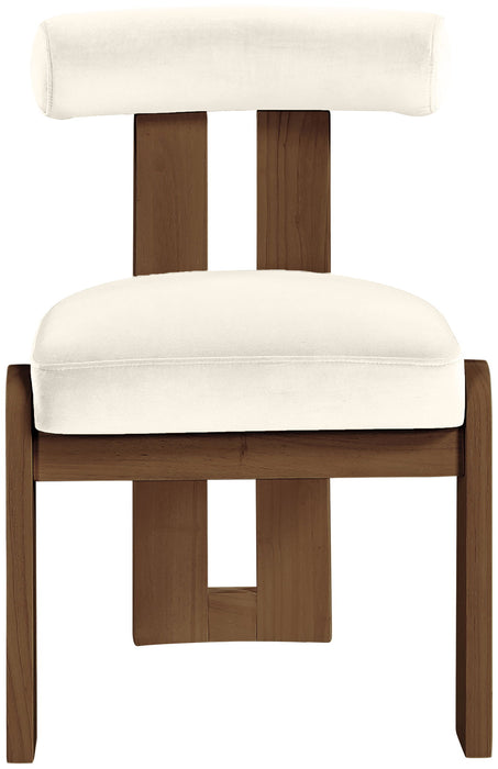 Arienzo - Performance Fabric Upholstered Dining Chair (Set of 2) - Walnut Base