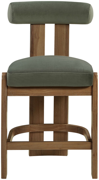 Arienzo - Velvet Upholstered Counter Stool (Set of 2)