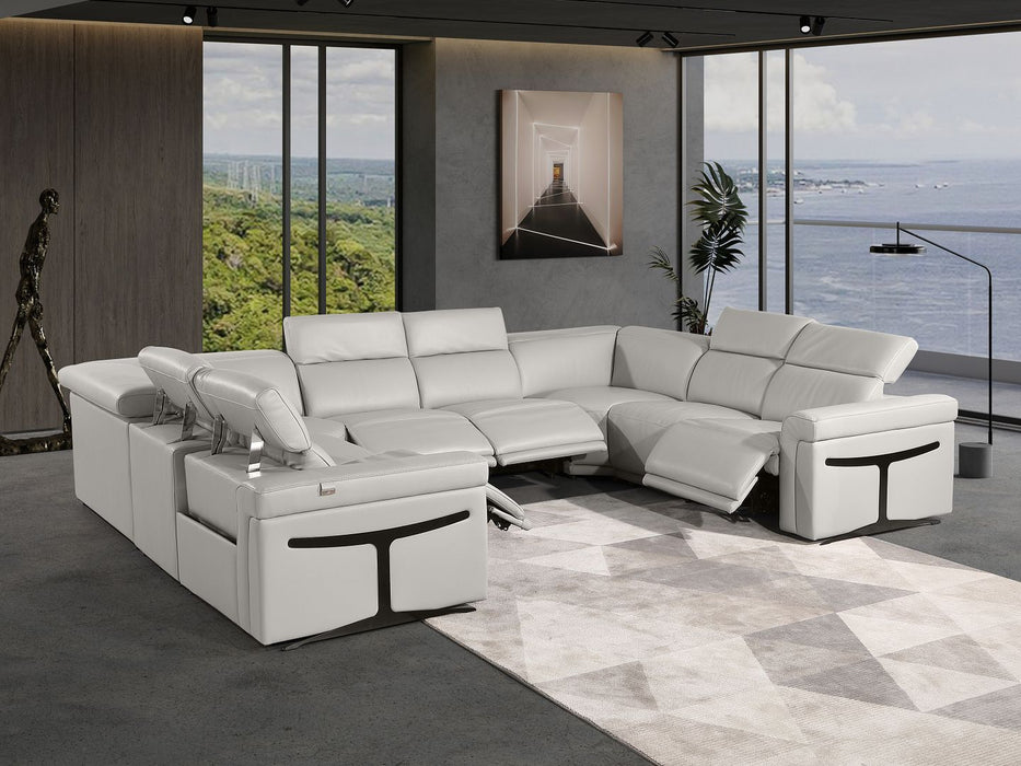 1126 - 8-Piece U-Shaped Sectional Sofa In With 4 Power Recliners & Power Headrests
