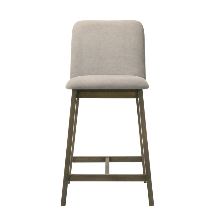 Allin - Upholstered Wood Counter Height Barstool