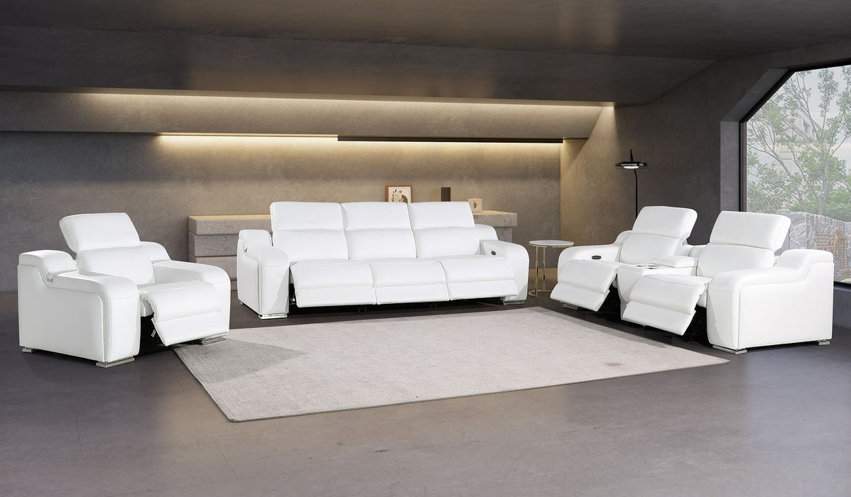 1116 - 7-Piece Modular Power Reclining Sofa, Loveseat & Chair Set In With 6 Power Recliners & Power Headrests