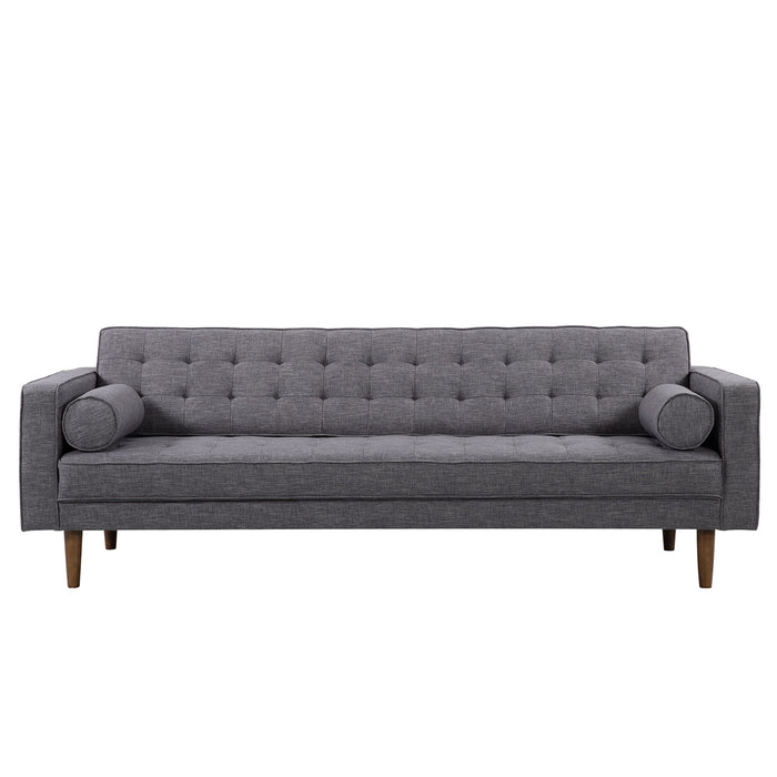 Element - Mid-Century Modern Sofa - Dark Gray / Walnut