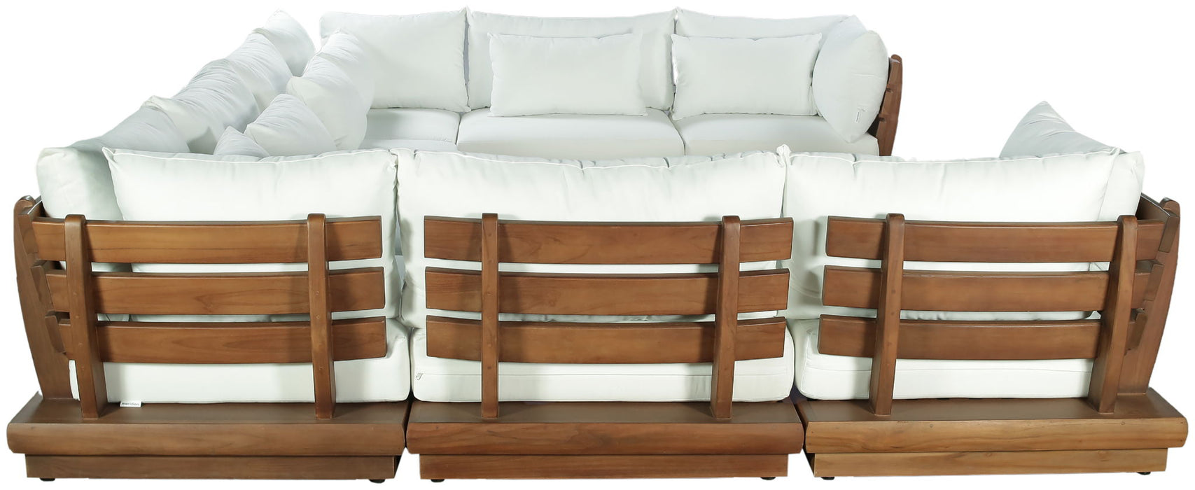 Mirella - 8 Piece Water Resistant Fabric Upholstered Outdoor Patio Modular Sectional