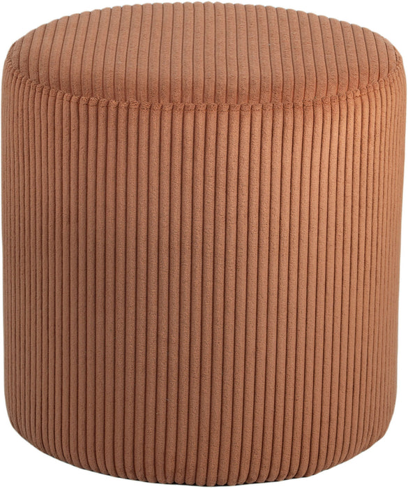 Roy - Round Microsuede Ottoman / Stool