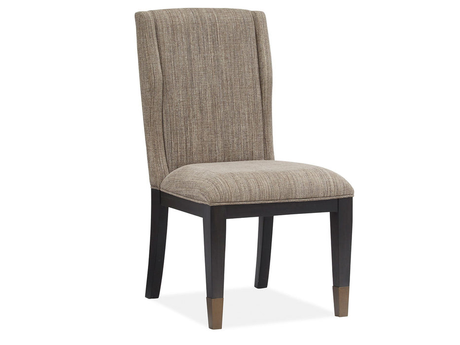 Ryker - Upholstered Host Side Chair (Set of 2) - Homestead Brown