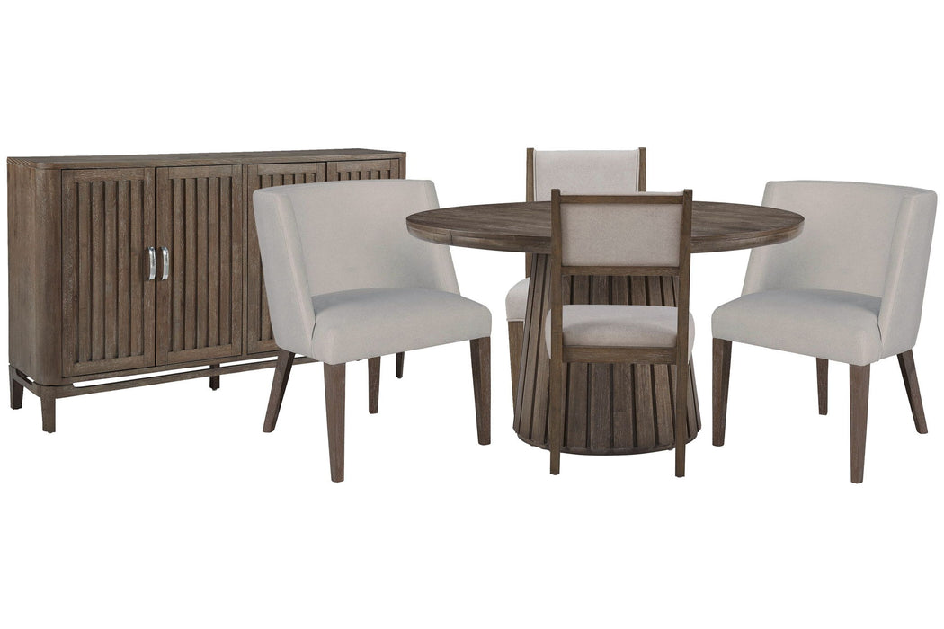 Kavanaugh - Extendable Round Dining Table Set