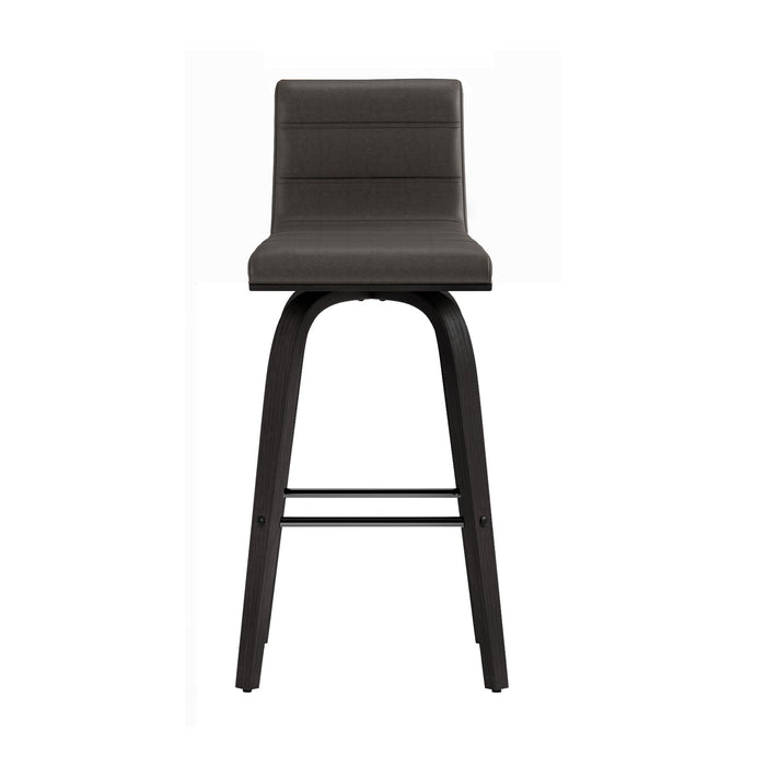 Vienna - 26" Swivel Counter Stool - Black Wood