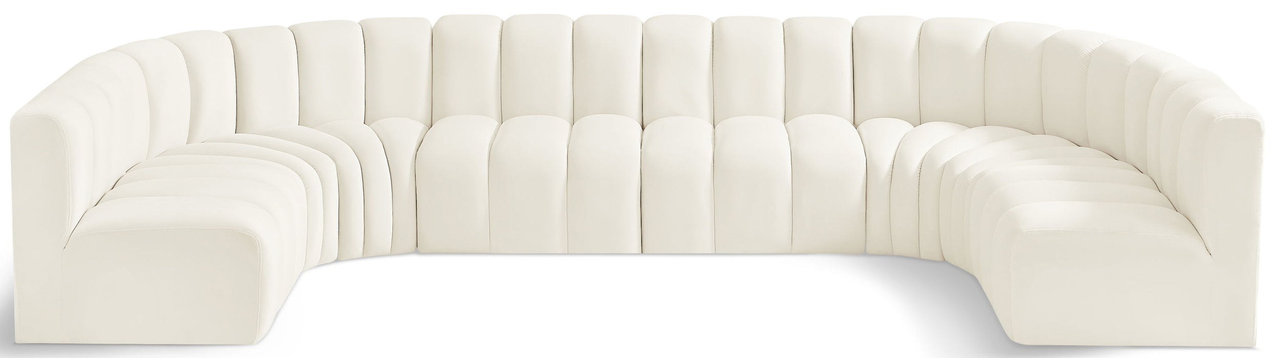 Arc - Velvet Modular U-Shaped Sectional