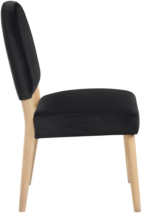 Varinelle - Velvet Dining Chair (Set of 2) - Natural Frame