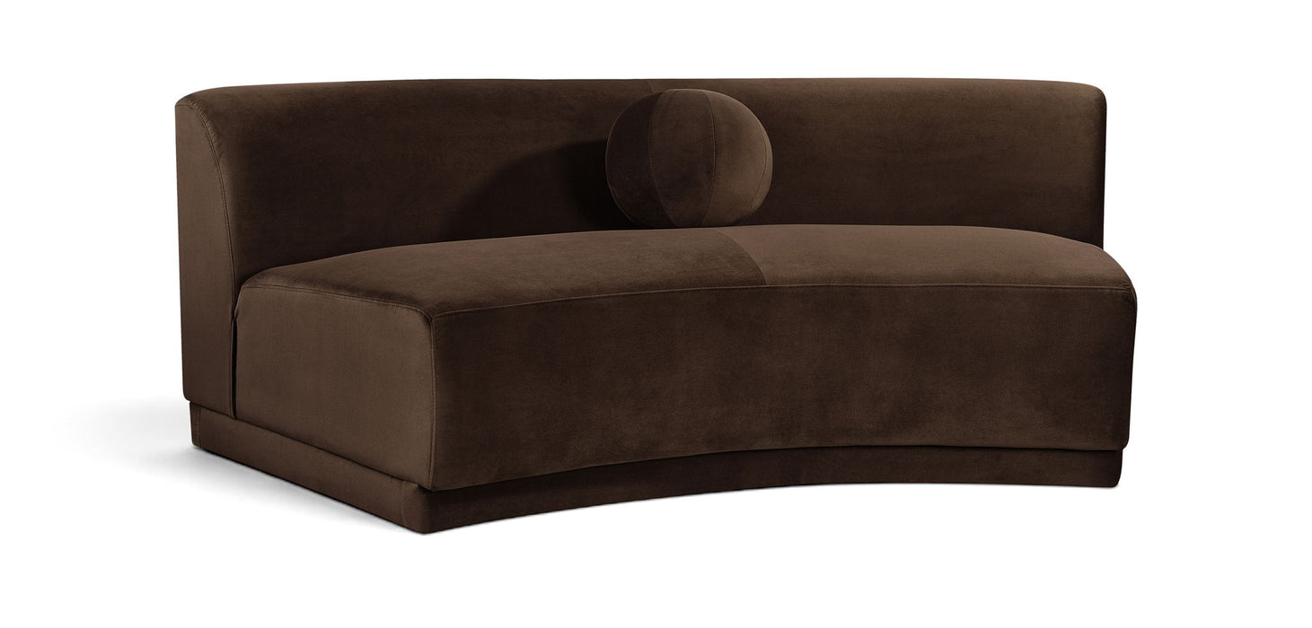 Avra - Velvet Performance Fabric Upholstered Armless Sofa