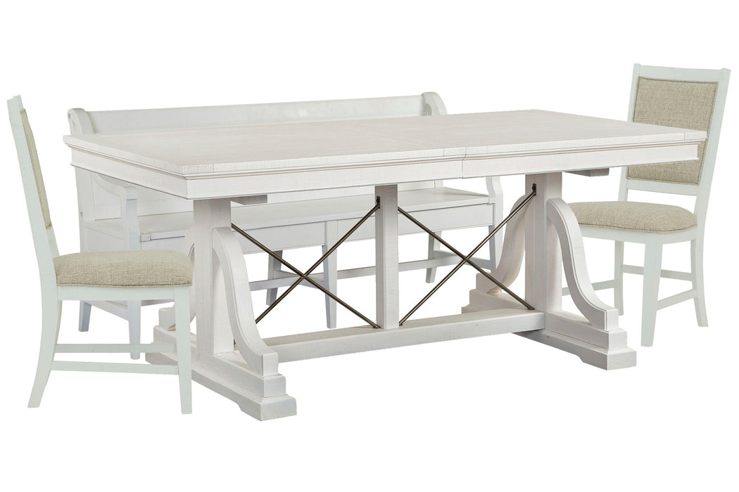 Heron Cove - Extendable Trestle Dining Table Set