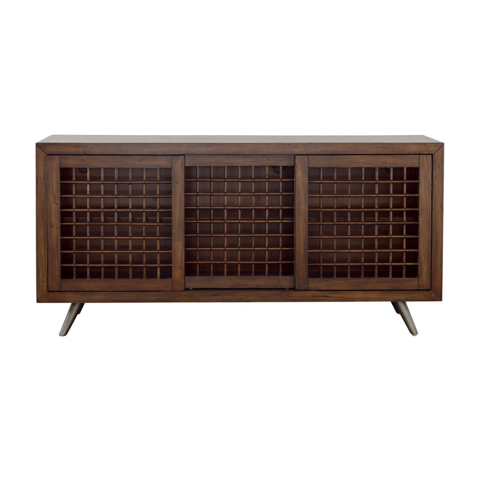 Manchester - Three Sliding Door Credenza - Brown