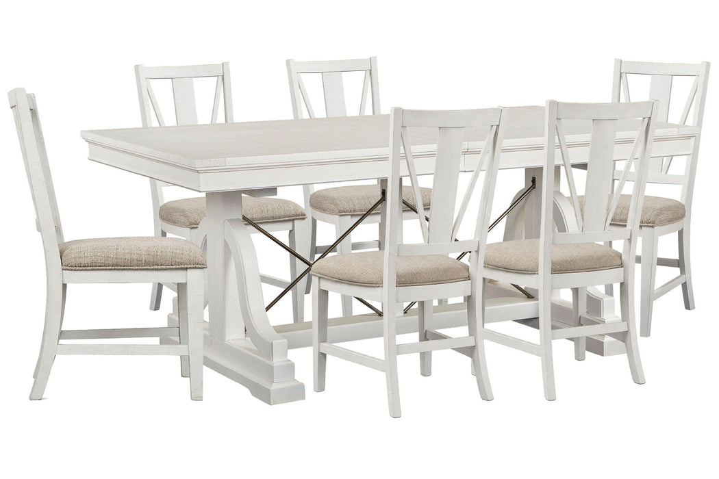 Heron Cove - Extendable Trestle Dining Table Set