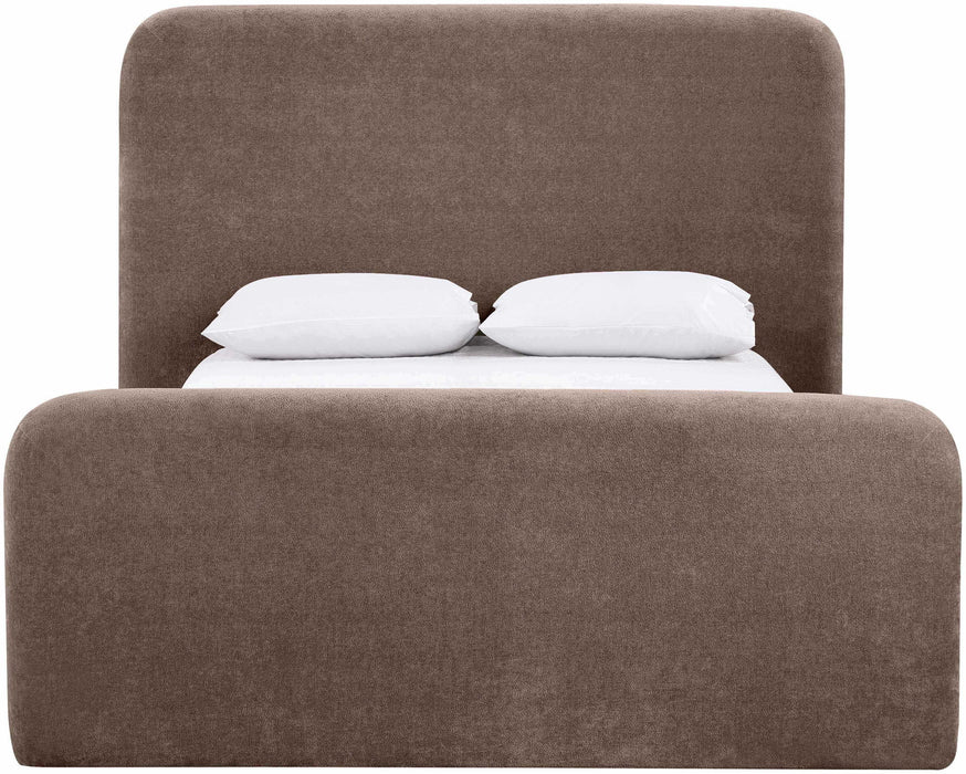 Fira - Chenille Fabric Upholstered Bed