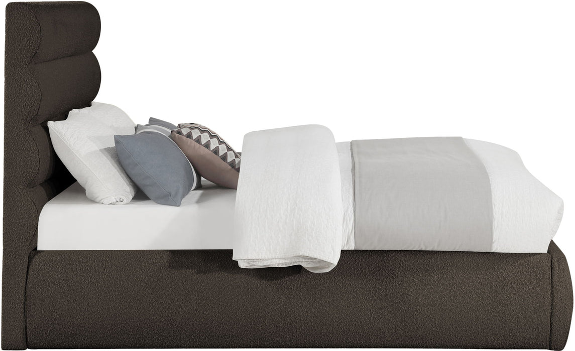 Adam - Boucle Fabric Bed With 52" Headboard