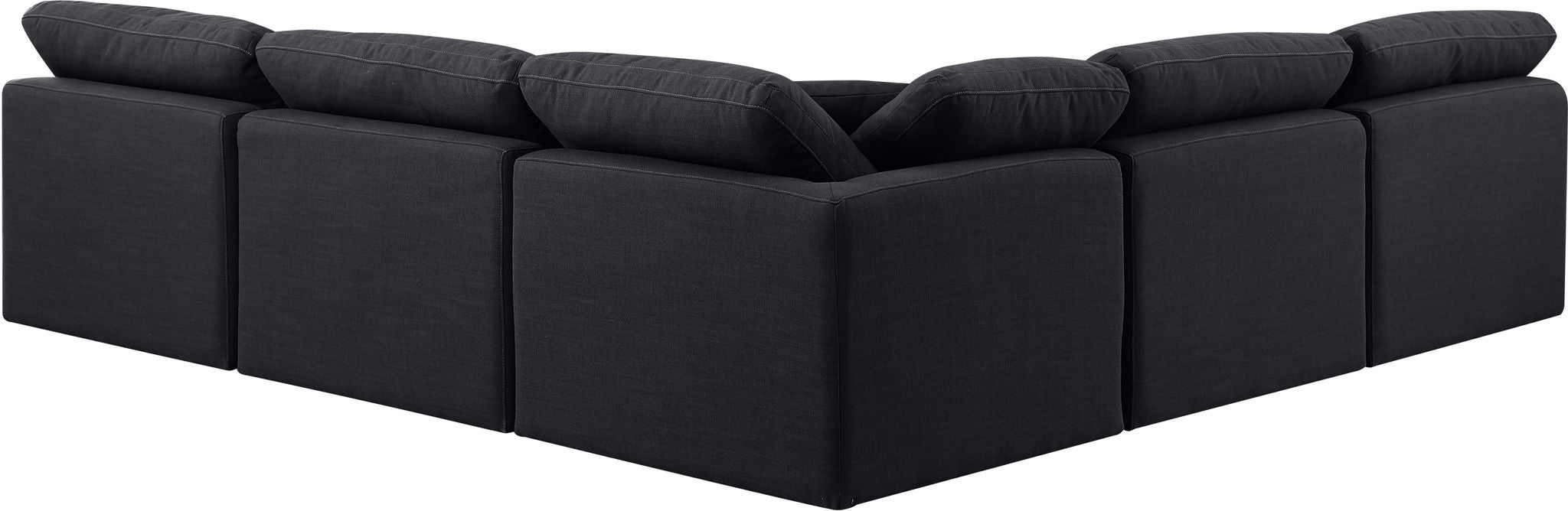 Indulge - Linen 5 Piece Modular Corner Armless Sectional
